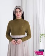 بلوز بافت دخترونه یقه 2 سانت برجسته - Image 3