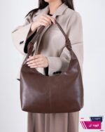 کیف چرم تک بند گره ای - Image 2