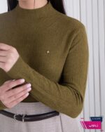 بلوز بافت دخترونه یقه 2 سانت برجسته - Image 4