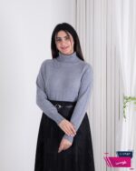 یقه اسکی دخترونه پایین کش بافت - Image 3