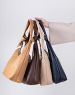 کیف چرم تک بند گره ای