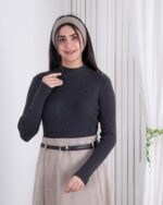 بلوز بافت دخترونه شاین خطی