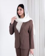 کت شلوار جیب مثلثی تک دکمه KENZO