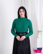 بلوز بافت دخترونه پایین ریش دار - Image 3