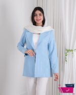 کت دخترونه یقه آمریکایی نگین خطی CALIN - Image 3