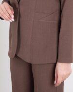 کت شلوار جیب مثلثی تک دکمه KENZO - Image 4