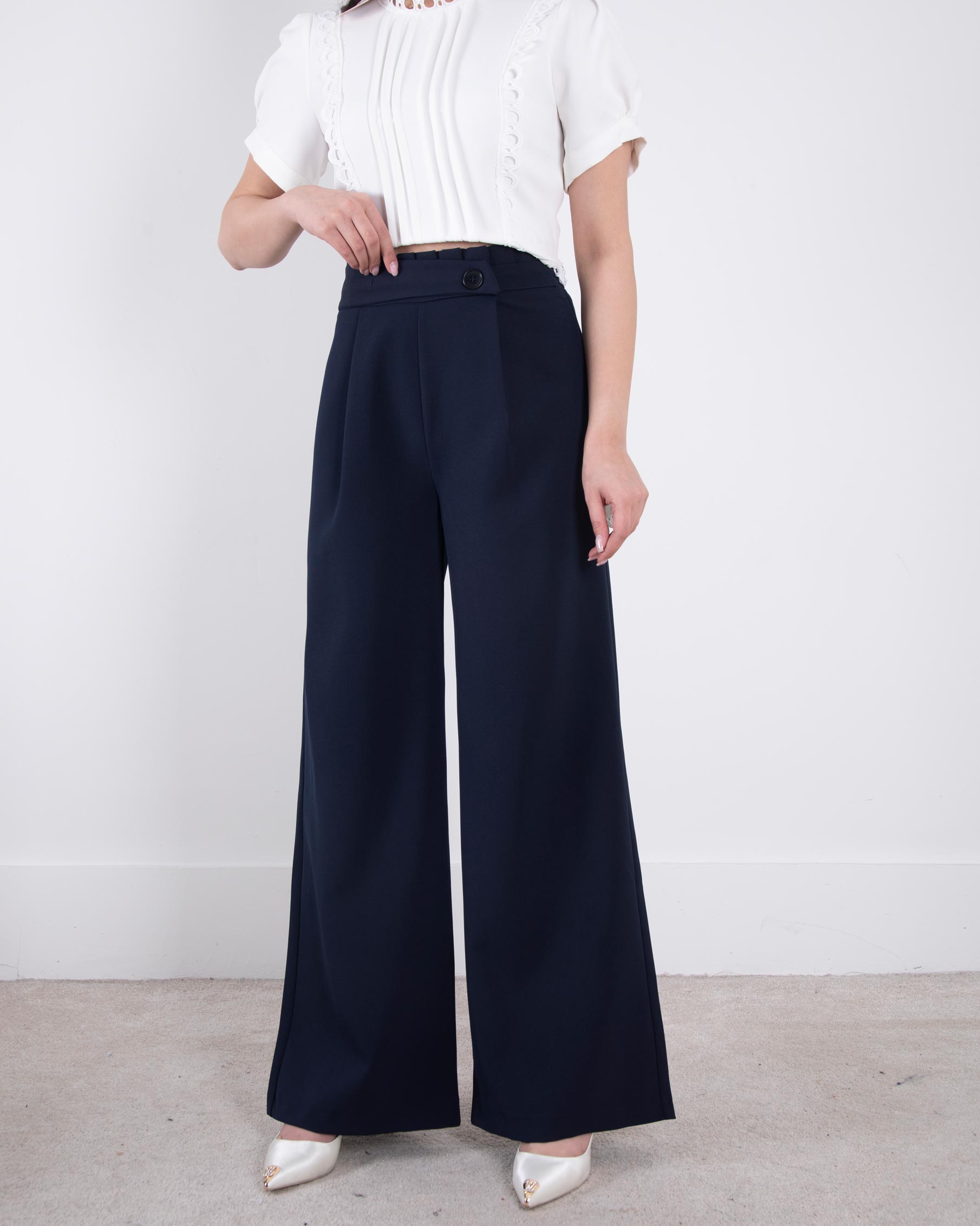 شلوار پارچه ای جلو چین ONE MORE/1363 شلوار پارچه ای جلو چین ONE MORE/1363 - Image 1