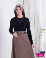 بلوز بافت دخترونه یقه زنجیر D - Image 4