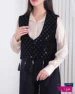 وست سوزن دوزی طر حدار SERA BELLA - Image 3