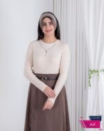 بلوز بافت دخترونه یقه زنجیر D - Image 3