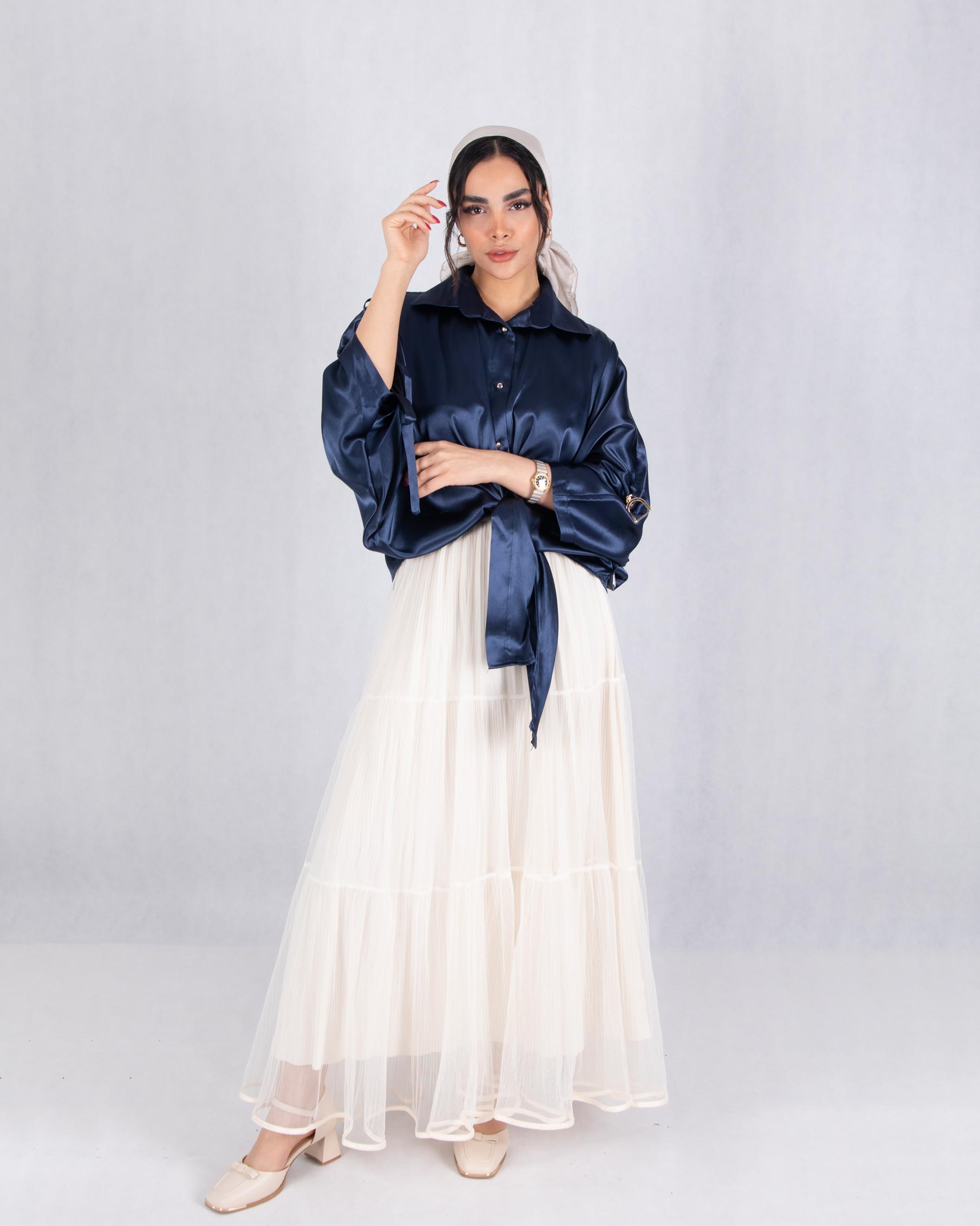 شومیز ساتن کنزو سگک دارOXYGEN شومیز ساتن کنزو سگک دارOXYGEN - Image 1