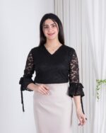 شومیز دانتل استین کلوش بندی ZENO