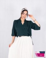 شومیز یقه هفت راه راه الیزا DIANA - Image 2