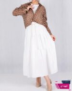 شومیز وارداتی دو تیکه شیشه ای پاپیون