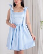 پیراهن مجلسی عروسکی سرشونه پاپیونی PANIZ