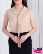 تاپ دخترونه یقه دار کرواتی VALERIE - Image 2