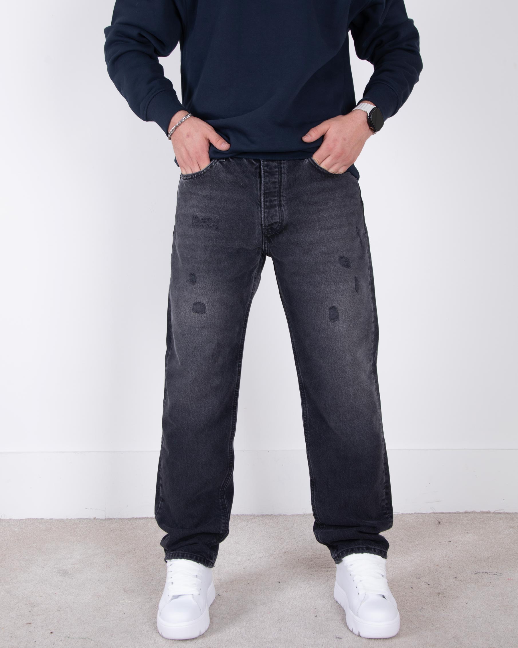 شلوار جین مردونه استریت زاپدار PRADA/236 شلوار جین مردونه استریت زاپدار PRADA/236 - Image 1