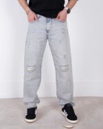 شلوار جین مردونه بگ زاپدار BERSHKA/6066