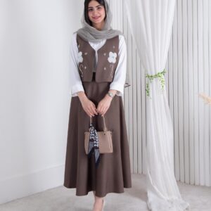 ست سه تیکه مروارید دوزی MALAKE