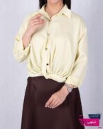 شومیز ساتن گره ای TAFFETA