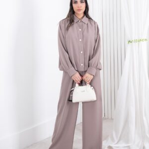 ست مانتو و شلوار پایین چین MODENA  304