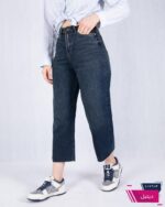 شلوار جین دخترونه کراپ رگولار/THREEJEAN/22517 - Image 4