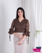 شومیز دانتل استین کلوش بندی ZENO - Image 2