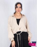 شومیز وارداتی دو تیکه گره ای MICRO - Image 2