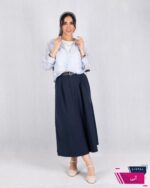 شومیز وارداتی دو تیکه شیشه ای گل QYR - Image 8