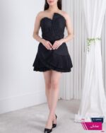 پیراهن مجلسی دکلته پلیسه SHANA 3091 - Image 2