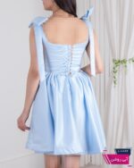 پیراهن مجلسی عروسکی سرشونه پاپیونی PANIZ - Image 5