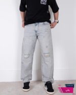 شلوار جین مردونه بگ زاپدار BERSHKA/6066 - Image 2