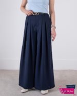 شلوار پارچه ای وارداتی فول بگ دو پیله - Image 7