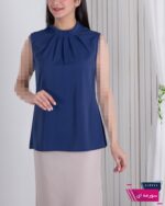 تاپ الیزا یقه چین دار راه راه NAFIS DRESS - Image 2