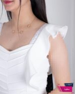 نیم تنه نرو دوزی استین حلقه ای BENITA - Image 5