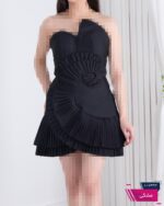 پیراهن مجلسی دکلته پلیسه SHANA 3091 - Image 4