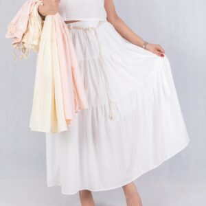 دامن دو طبقه چین دار NV