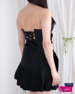 پیراهن مجلسی دکلته پلیسه SHANA 3091 - Image 3