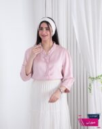 شومیز وارداتی یقه گل مروارید FASHION - Image 4