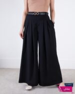 شلوار پارچه ای وارداتی فول بگ دو پیله - Image 5