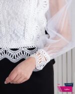 نیم تنه دانتل آستین تور DIANA - Image 4