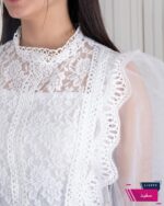 نیم تنه دانتل آستین تور DIANA - Image 3