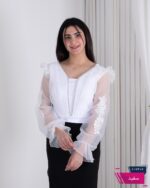 نیم تنه استین بیده نوار نگین DIANA - Image 3