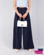 شلوار پارچه ای وارداتی فول بگ جلو پیله بندی - Image 6