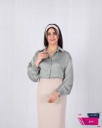 شومیز ساتن راه راه مارشال ARAS - Image 3