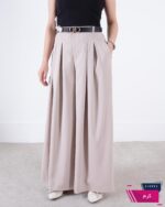 شلوار پارچه ای وارداتی فول بگ دو پیله - Image 2