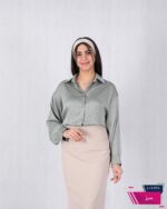 شومیز ساتن راه راه مارشال ARAS - Image 2