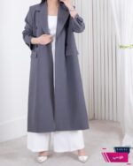 مانتو بلند تک جیب زارا MOSSELLI - Image 8