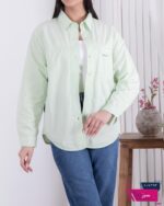شومیز کتان وارداتی تک جیب FASHION - Image 2
