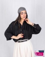 شومیز ساتن ارمانی راه راه ARAS - Image 2